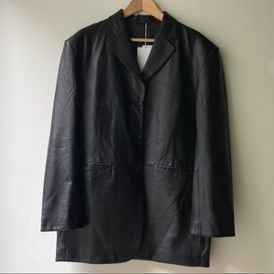 & Other Stories Oversized Leather Blazer